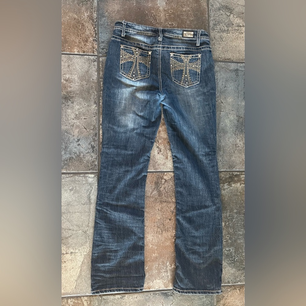 Earl Jeans Women's Dark Blue Straight Leg Jeans